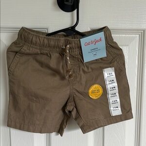 Cat & Jack Men's Brown Flat Front Shorts